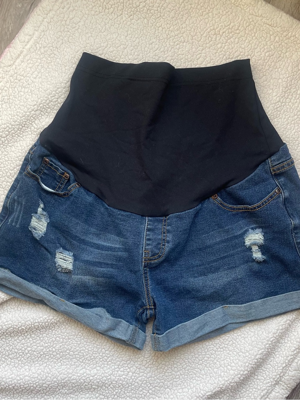 Maternity Denim Shorts